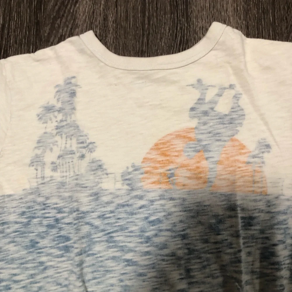 Gap Kids Skater T-shirt - Blue & White, L (10)